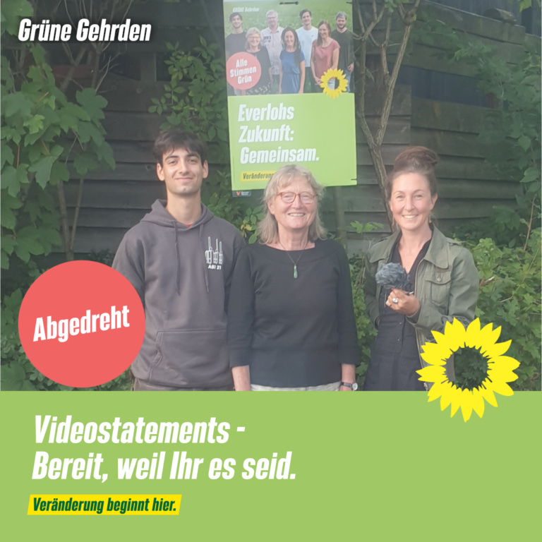 GRÜNE Videostatements zur Kommunalwahl 2021 – ONLINE ab 07.09.2021