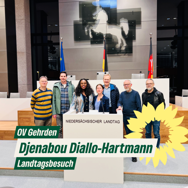 Besuch der GRÜNEN Ortsverband Gehrden im Niedersächsischen Landtag