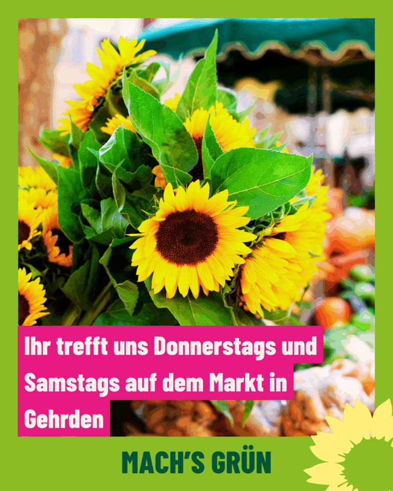 Wir sind auf dem Markt in Gehrden