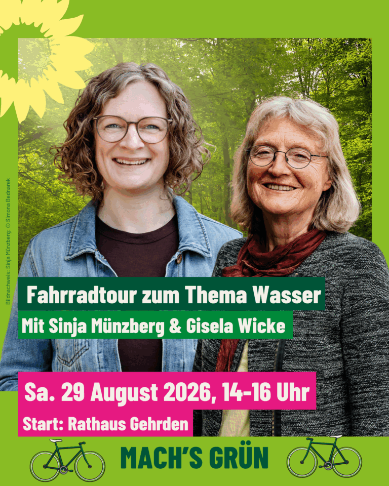 Wasser ist Zukunft – Fahrradtour mit Sinja Münzberg & Gisela Wicke