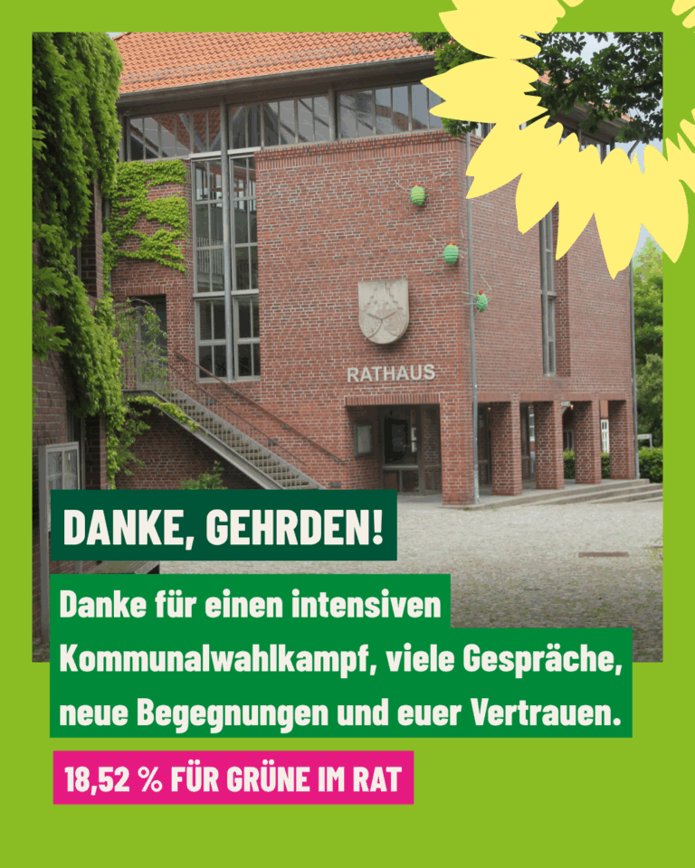 Danke für das Vertrauen: Mit grüner Kraft für Gehrden